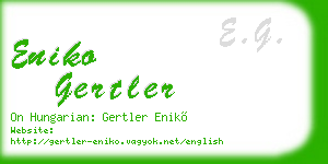 eniko gertler business card